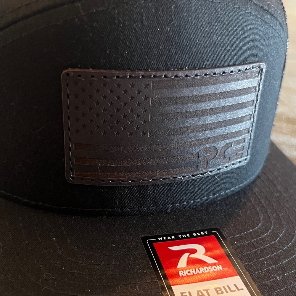 Black Flat Bill Snapback Hat - image 4